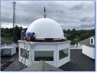 Real Dry dome final painting in Norwell, MA